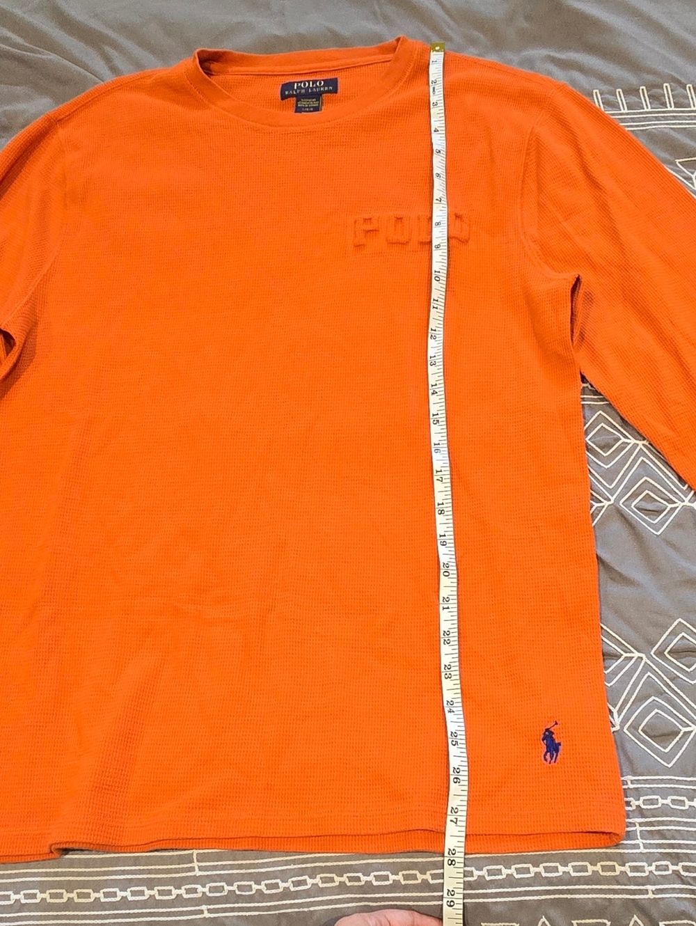 Polo Ralph Lauren Men's Waffle Knit Thermal Sleep Shirt Size Large - Picture 5 of 7